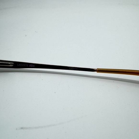 LACOSTE LA12209 VO Silver Gold Orange Yellow Eyeglasses 47-19-130 H9803 - Picture 6 of 7